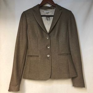 Women's Tahari Brown Tweed Blazer